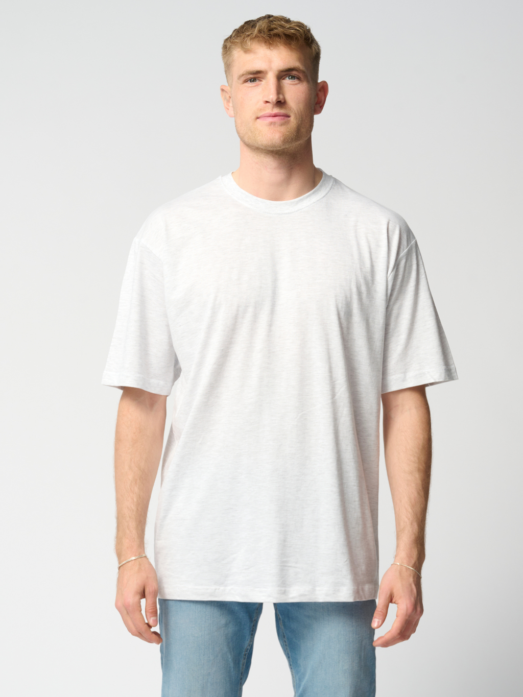 Oversized T-shirt - Lysegrå