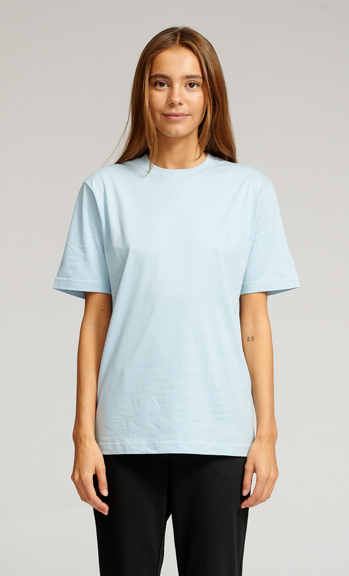 Oversized t-shirt - Lyse Blå (dame) - TeeShoppen