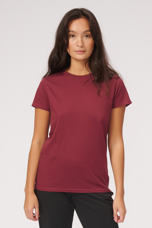 Basic T-shirt - Bordeaux - TeeShoppen