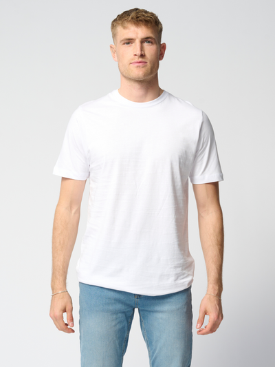 Økologisk Basic T-shirt - Hvit - TeeShoppen