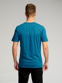 Økologisk Basic T-shirt - Petroleumsblått