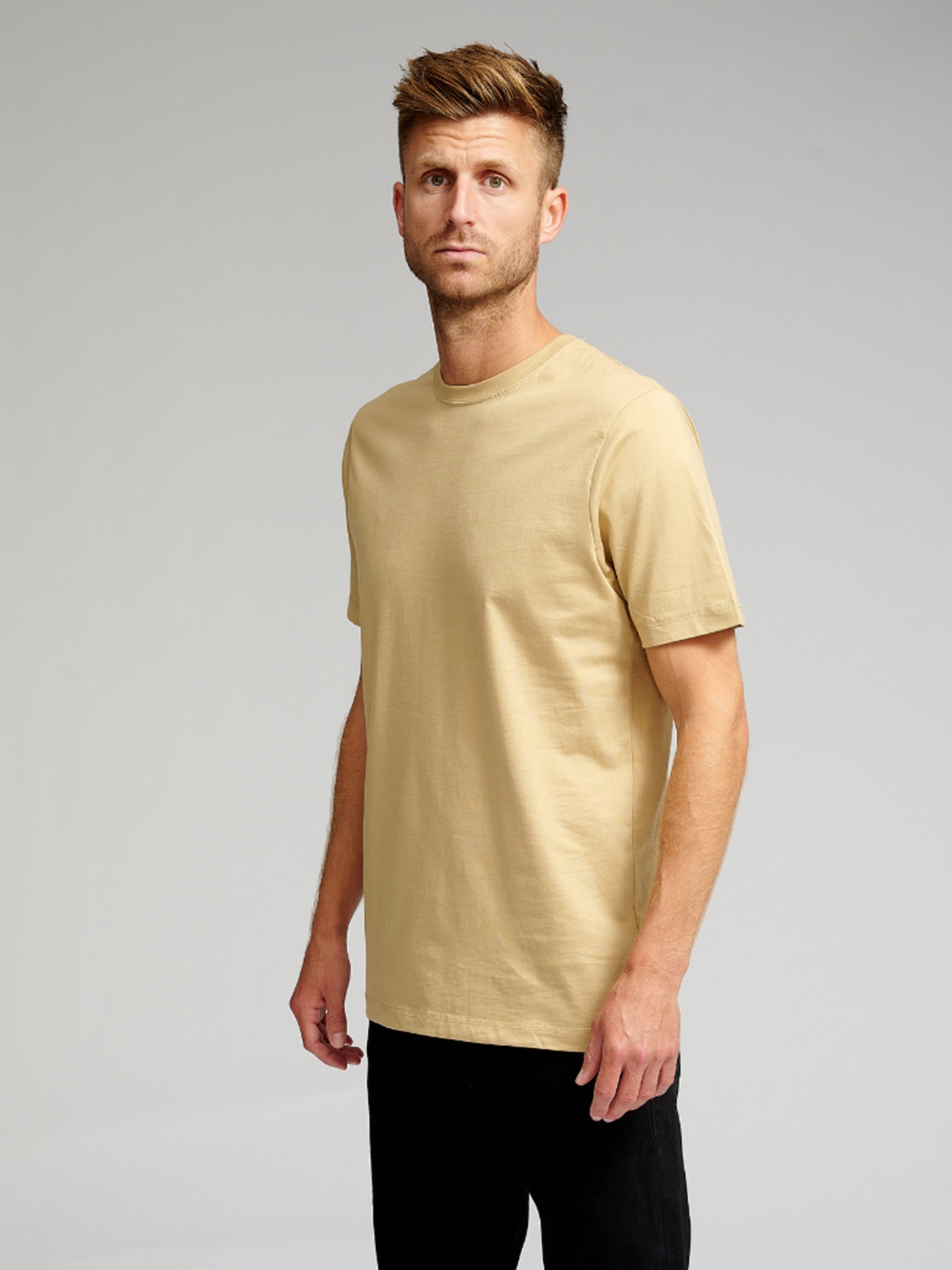 Økologisk Basic T-shirt - Beige - TeeShoppen 3