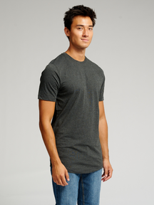 Long T-shirt - Mørkegrå Melange
