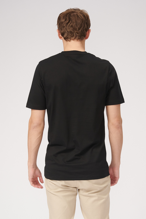 Basic Vneck t-shirt - Svart - TeeShoppen