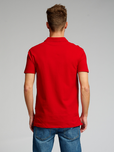 Muscle Polo Shirt - Rød - TeeShoppen 4