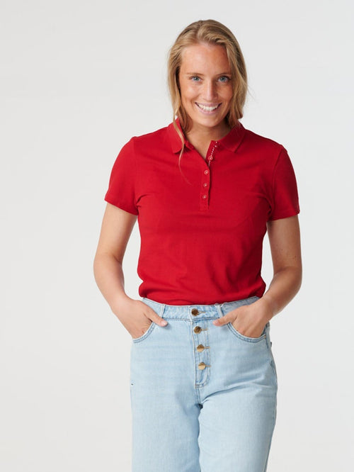 Polo Shirt - Rød - TeeShoppen