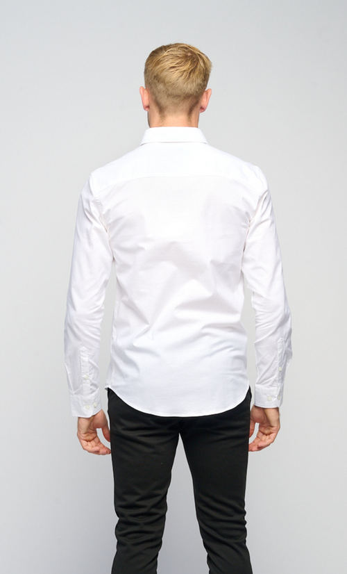Den Originale Performance Oxford Skjorte - Hvit - TeeShoppen