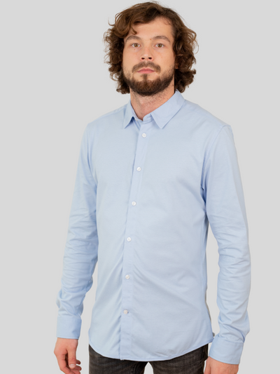 Miles Stretch Skjorte - Cashmere Blue - Only & Sons