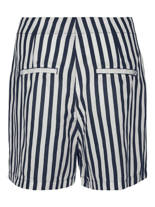 Mia Loose Summer Shorts - Navy Stripete - Vero Moda