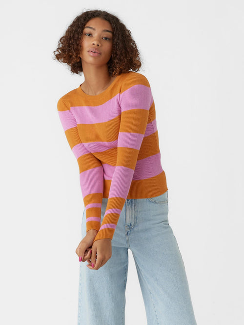 Alva Stripe Pullover - Nugget - Vero Moda