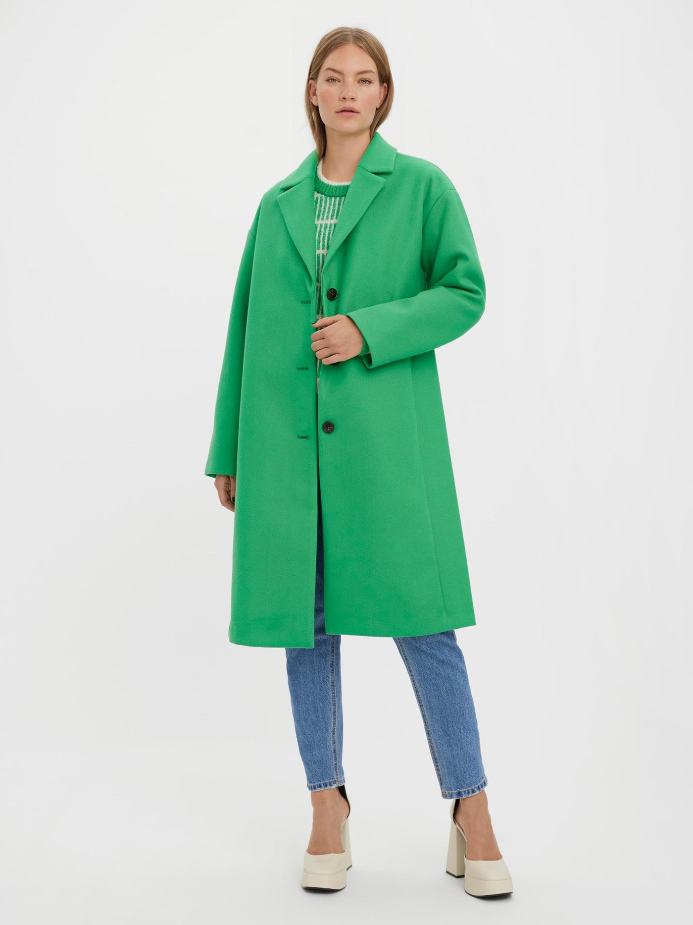 Fortune Lyon Coat - Bright Green - Vero Moda 3