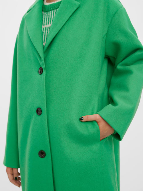 Fortune Lyon Coat - Bright Green - Vero Moda