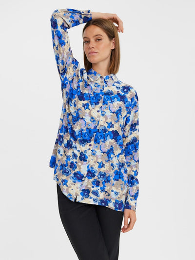 Elly Langermet Skjorte - Nautical Blue - Vero Moda